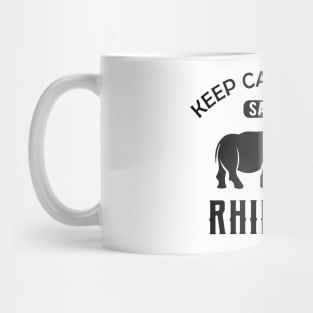 Rhino - Keep calm and save rhinos Mug